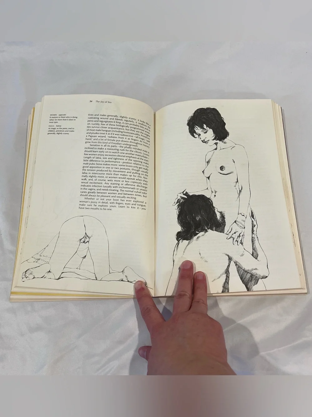 Vintage The Joy of Sex Alex Comfort Illustrated Paperback Book